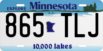 MN license plate 865TLJ