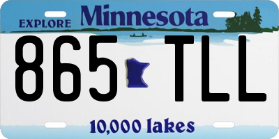 MN license plate 865TLL