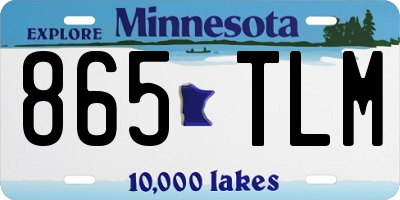 MN license plate 865TLM