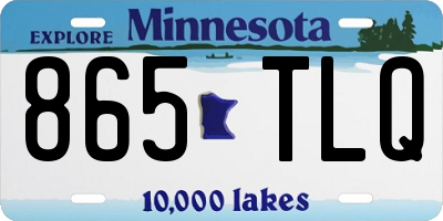 MN license plate 865TLQ