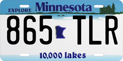 MN license plate 865TLR