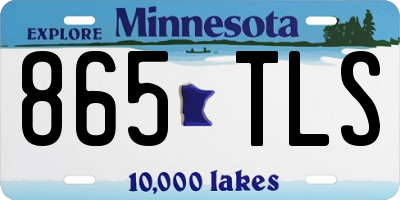 MN license plate 865TLS