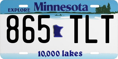 MN license plate 865TLT