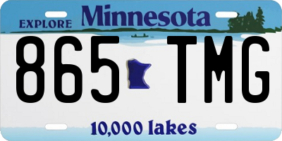 MN license plate 865TMG