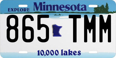 MN license plate 865TMM