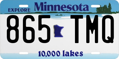 MN license plate 865TMQ