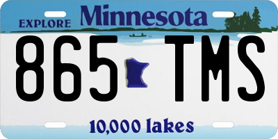 MN license plate 865TMS