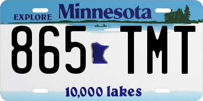 MN license plate 865TMT