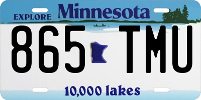 MN license plate 865TMU