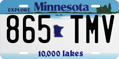 MN license plate 865TMV