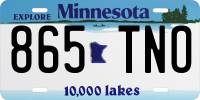 MN license plate 865TNO