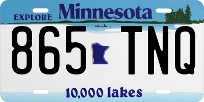 MN license plate 865TNQ