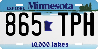 MN license plate 865TPH