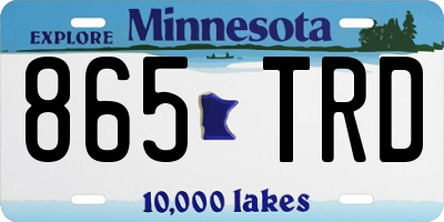 MN license plate 865TRD
