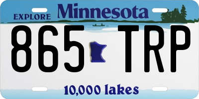 MN license plate 865TRP