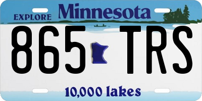 MN license plate 865TRS