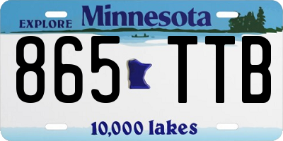 MN license plate 865TTB