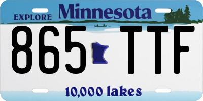 MN license plate 865TTF