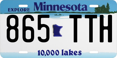 MN license plate 865TTH