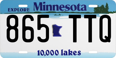 MN license plate 865TTQ