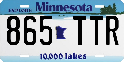 MN license plate 865TTR