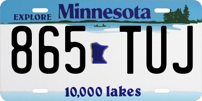MN license plate 865TUJ