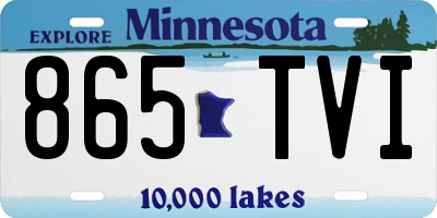 MN license plate 865TVI