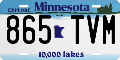 MN license plate 865TVM