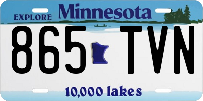 MN license plate 865TVN
