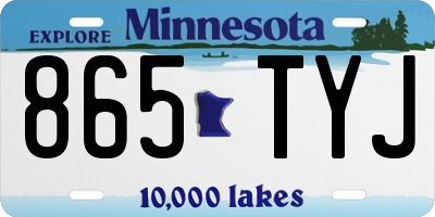MN license plate 865TYJ