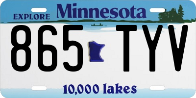 MN license plate 865TYV