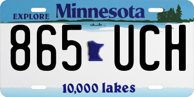 MN license plate 865UCH