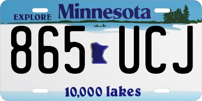 MN license plate 865UCJ