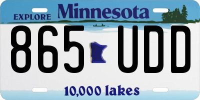 MN license plate 865UDD