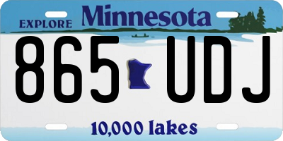 MN license plate 865UDJ