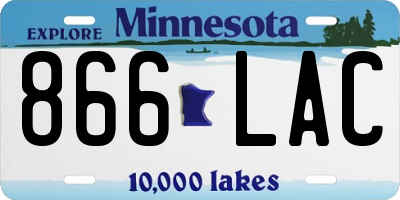 MN license plate 866LAC