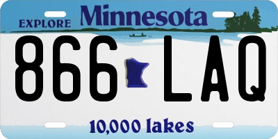 MN license plate 866LAQ