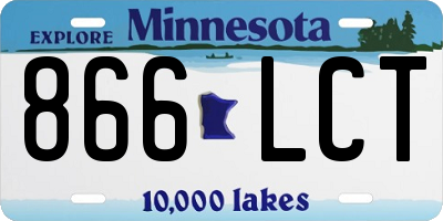 MN license plate 866LCT