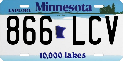 MN license plate 866LCV