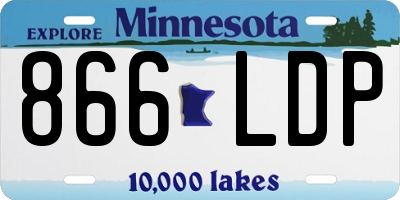 MN license plate 866LDP