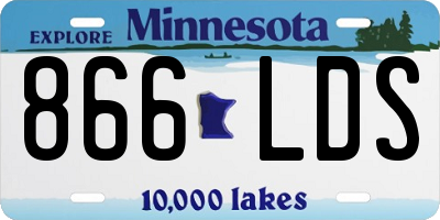 MN license plate 866LDS