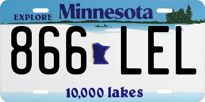 MN license plate 866LEL