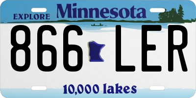 MN license plate 866LER