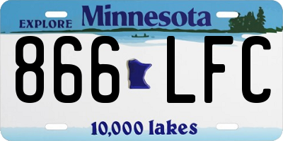 MN license plate 866LFC