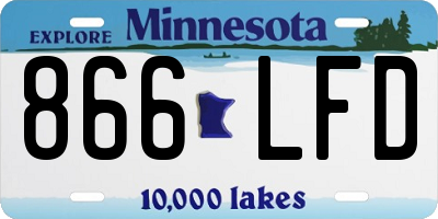 MN license plate 866LFD