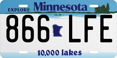 MN license plate 866LFE