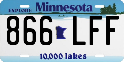 MN license plate 866LFF