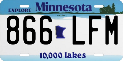 MN license plate 866LFM