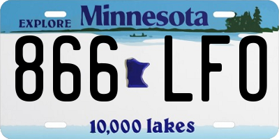 MN license plate 866LFO