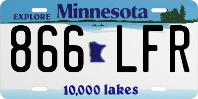 MN license plate 866LFR